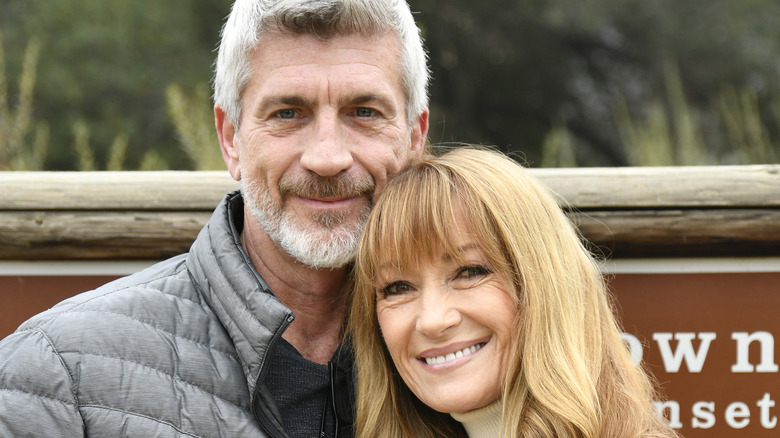 Jane Seymour and Joe Lando smiling