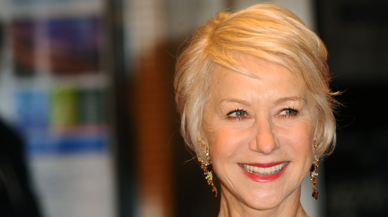 Helen Mirren smiling at an event