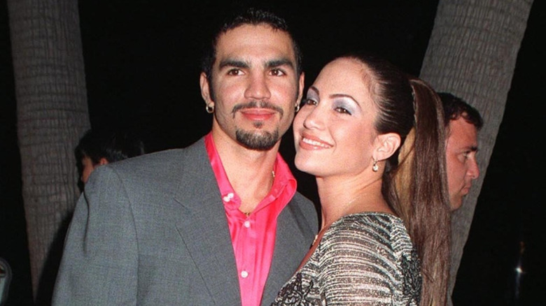 Jennifer Lopez and Ojani Noa smiling