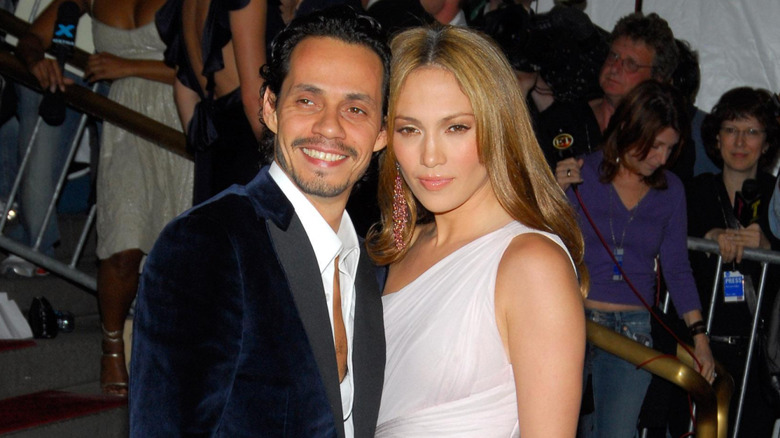 Jennifer Lopez and Marc Anthony smiling