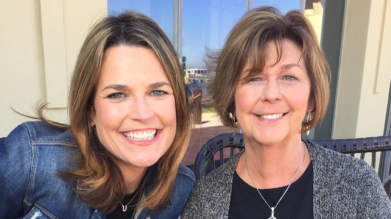 Nancy Guthrie and Savannah Guthrie smiling for a photo
