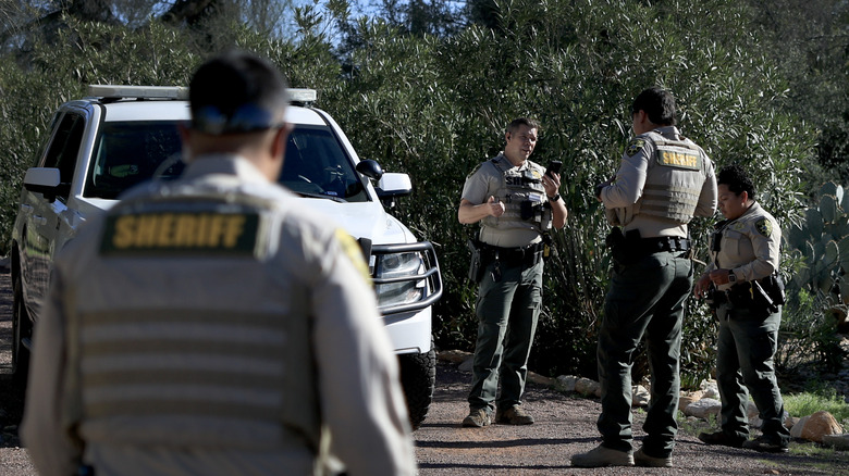 Authorities outside of Nancy Guthrie's home