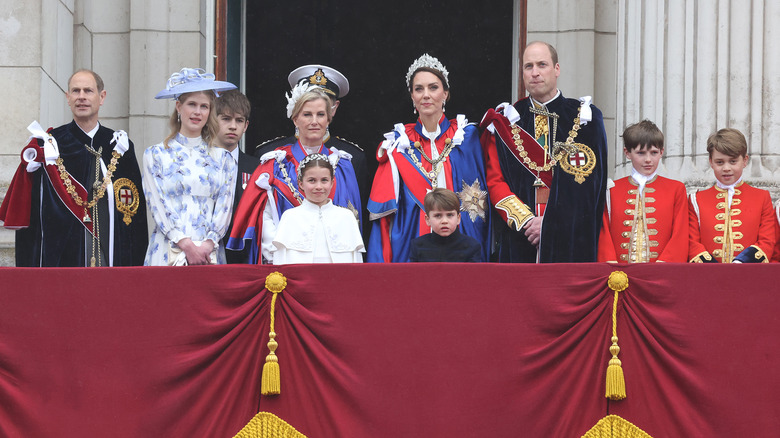 British royal family balcony coronation