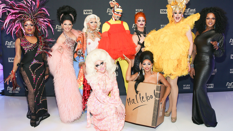 RuPaul's Drag Race queens pose together