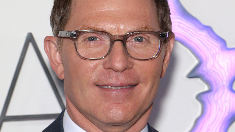 Bobby Flay wearing glasses