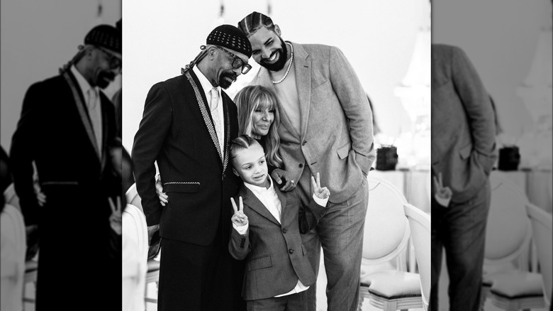 Drake with his family