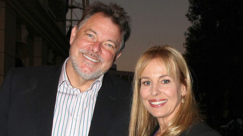 Jonathan Frakes and Genie Francis smiling