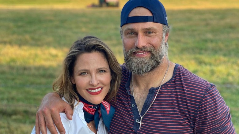 Jill Wagner and David Lemanowicz posing together