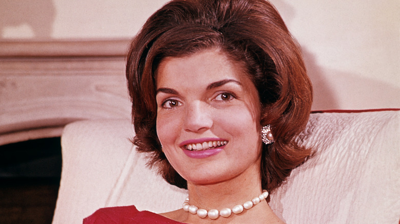 Jackie Kennedy smiling