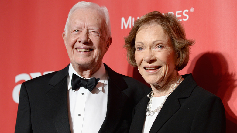 Jimmy and Rosalynn Carter smiling