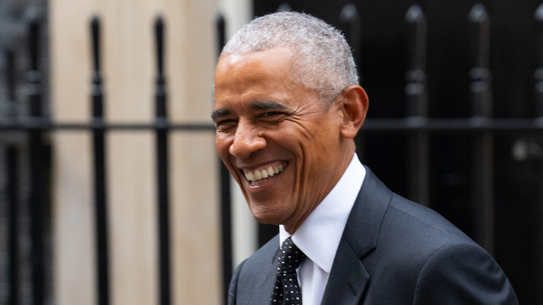 Barack Obama smiling