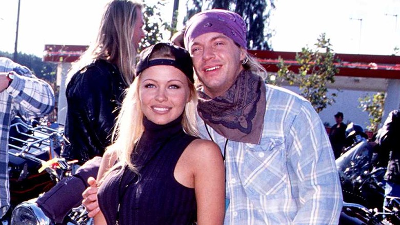 Pamela Aanderson and Bret Michaels at the AIDS Benefit "Love Ride 2"