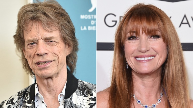 Mick Jagger and Jane Seymour 