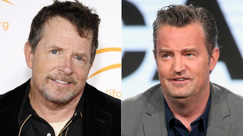 Michael J. Fox and Matthew Perry