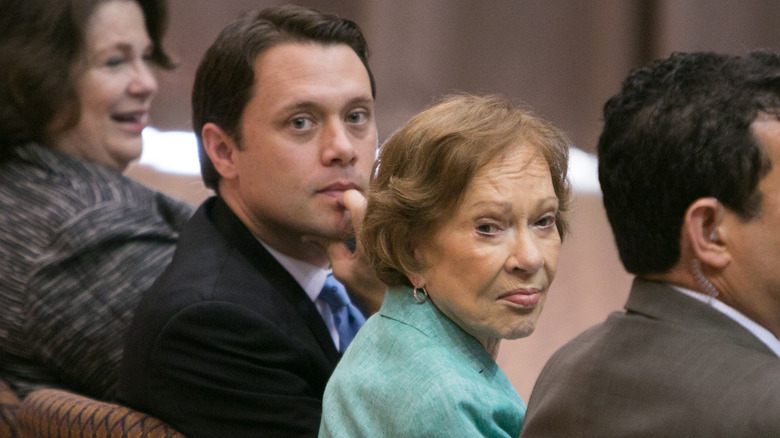 Jason Carter with Rosalynn Carter