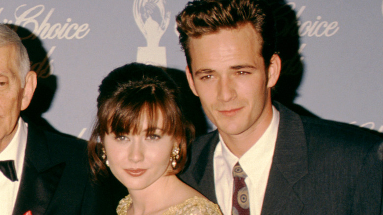 Shannen Doherty and Luke Perry young