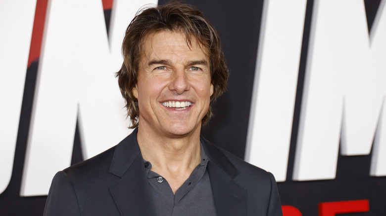 Tom Cruise at the Mission Impossible premiere