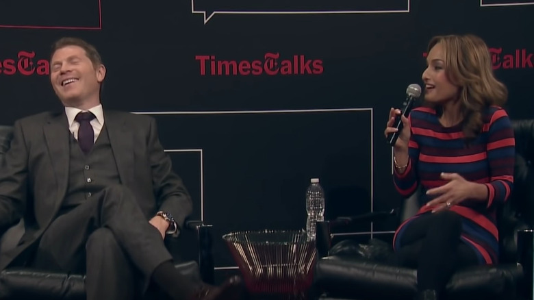 Bobby Flay and Giada De Laurentiis in an interview