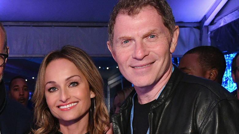 Giada De Laurentiis and Bobby Flay at Pier 92 in 2018