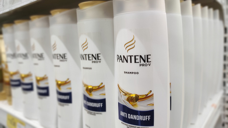 Pantene shampoo products in shopping aisles