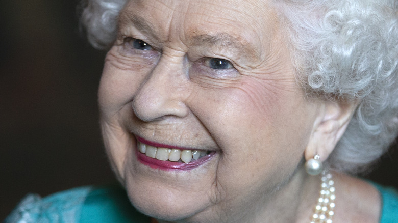 Queen Elizabeth smiling 