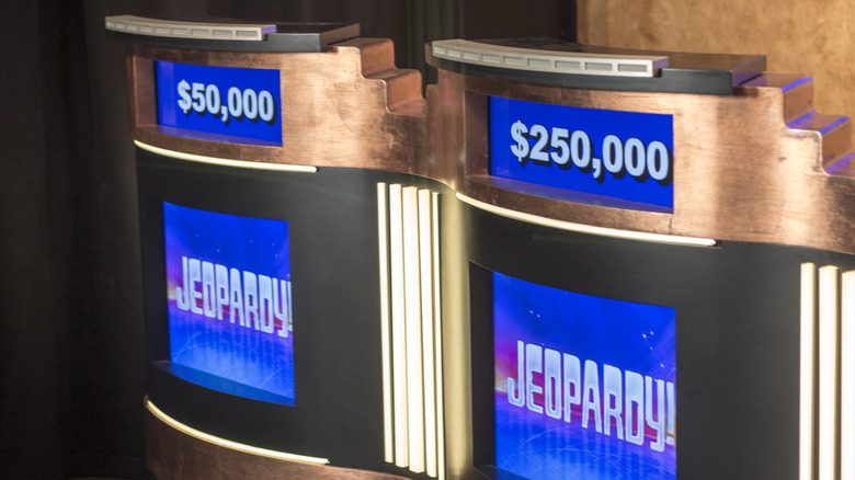 Jeopardy podiums