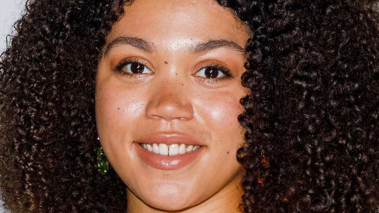 Actress Ruby Barker on the red carpet. 