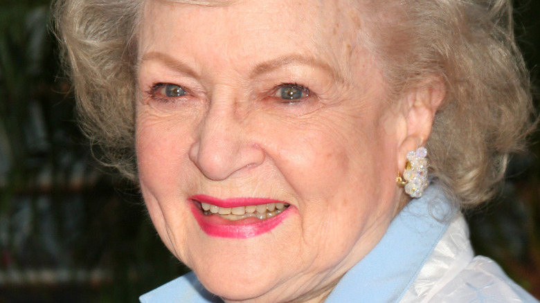 Betty White grinning at an event