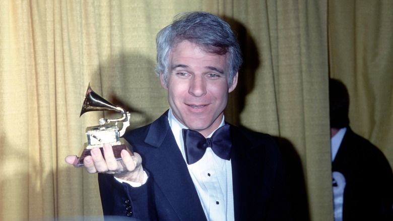 Steve Martin with a Grammy Award