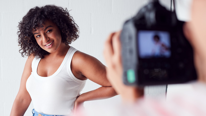 woman posing for camera