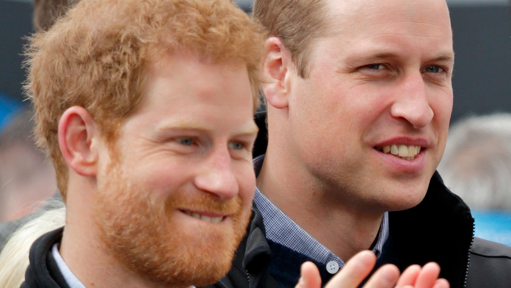 Prince Harry and Prince William at an event