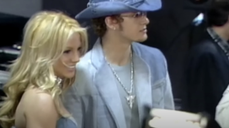 Britney Spears and Justin Timberlake denim outfits