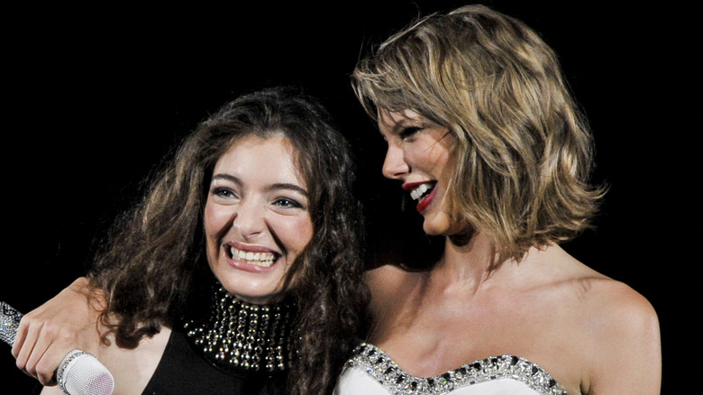 Taylor Swift and Lorde performing together during The 1989 World Tour Live at Nationals Park in Washington DC (2015)