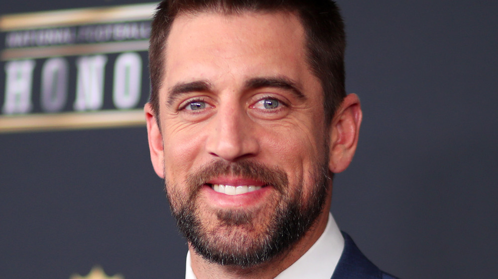 Aaron Rodgers smiling