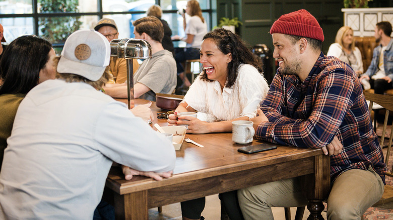 Abner Ramirez and Amanda Sudano with Chip and Joanna Gaines