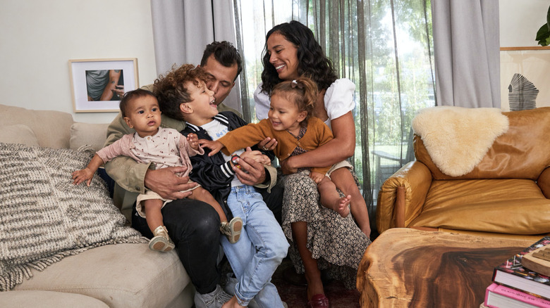 Abner Ramirez and Amanda Sudano with kids 