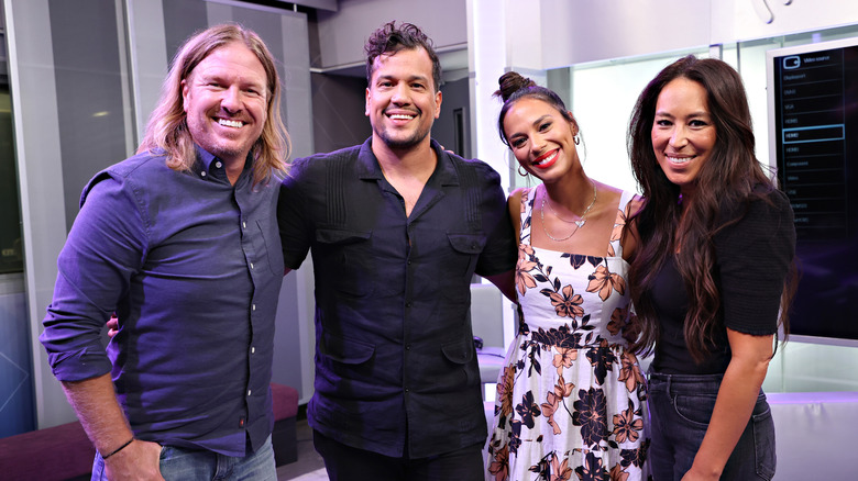 Abner and Amanda Ramirez with Chip and Joanna Gaines