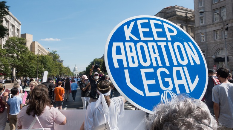 protest sign at abortion rights protest