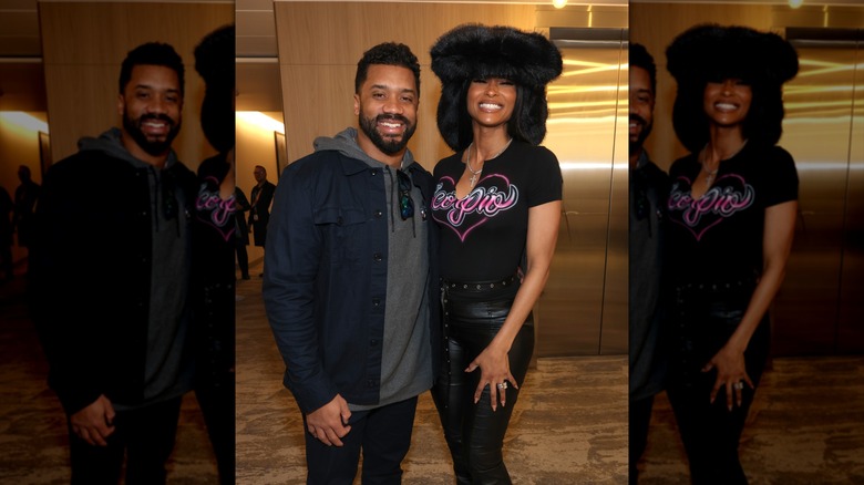 Ciara and Russell Wilson at the Super Bowl 2026