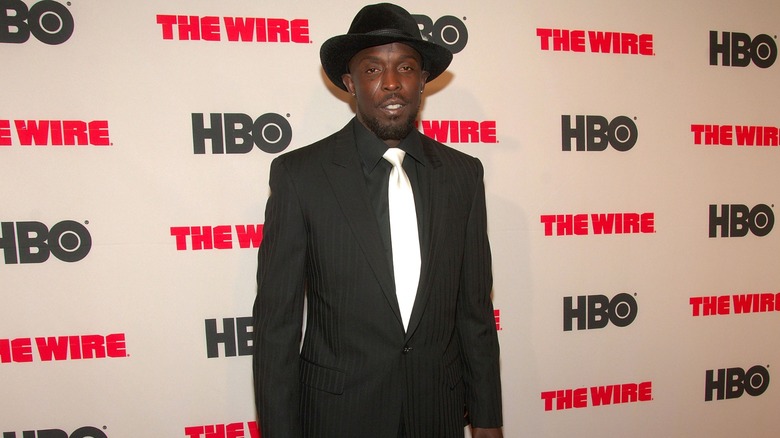 Michael K. Williams attending a premiere for The Wire