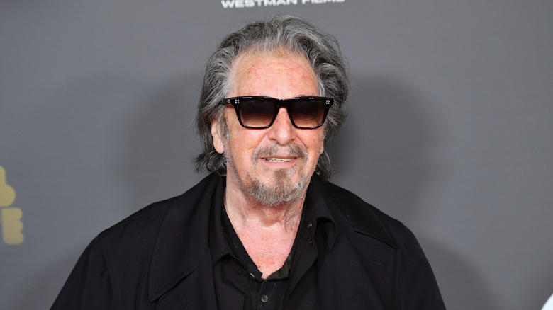 Al Pacino in a black blazer and sunglasses