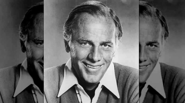 McLean Stevenson in a 1976 black-and-white portrait
