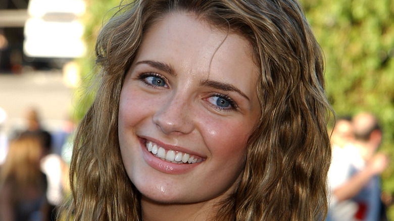 Closeup of a younger Mischa Barton smiling