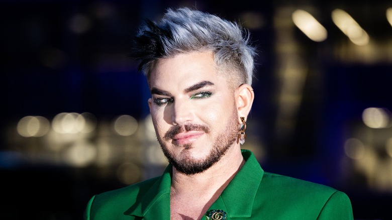 Adam Lambert smirking