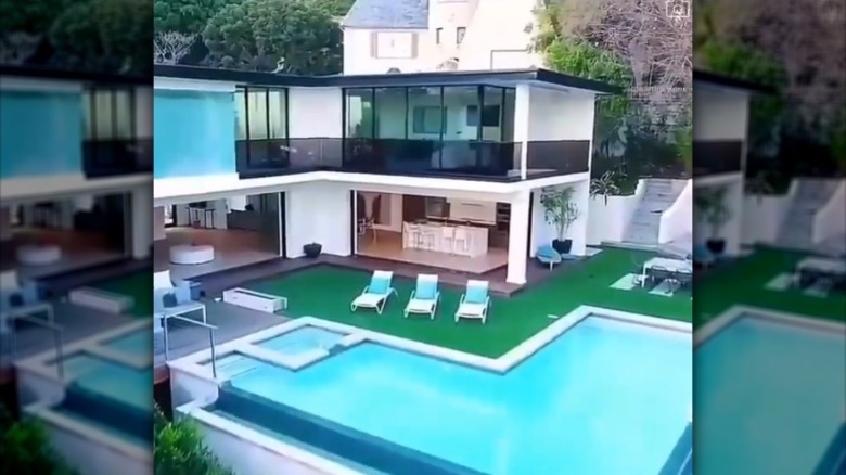 Outside of Adam Lambert's home