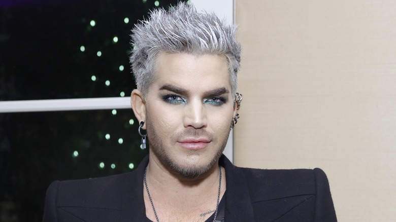 Adam Lambert with blonde hair