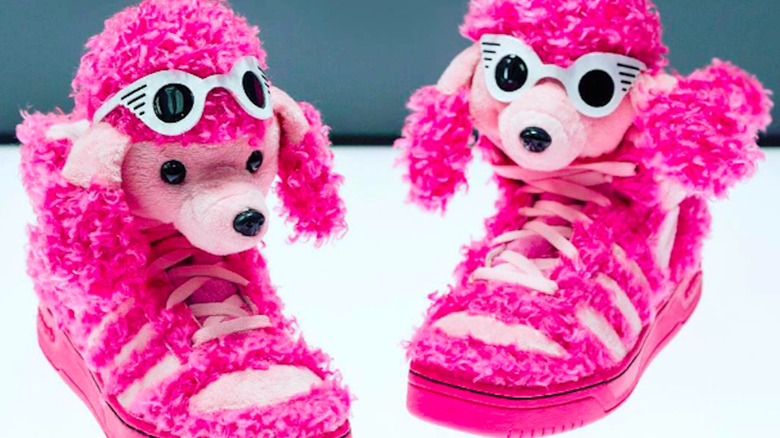 pink poodle sneakers