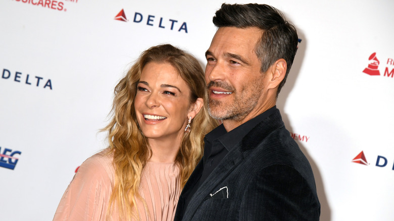 LeAnn Rimes and Eddie Cibrian attend MusiCares Person of the Year honoring Aerosmith at West Hall at Los Angeles Convention Center on January 24, 2020 in Los Angeles, California.