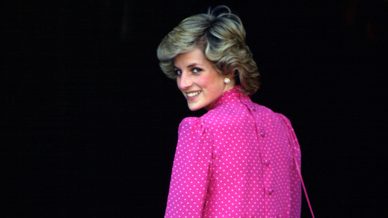 Princess Diana, Princess of Wales visits Rome in Italy