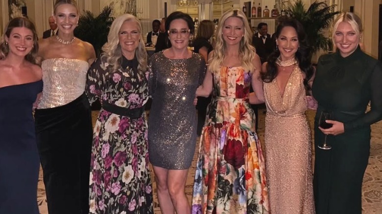 Kiera Murray, Janice Dean, Lisa Kennedy Montgomery, Ainsley Earhardt, Emily Compagno, and Lexi Smilow all pose together at the Waldorf Astoria in New York City, NY (2025)
